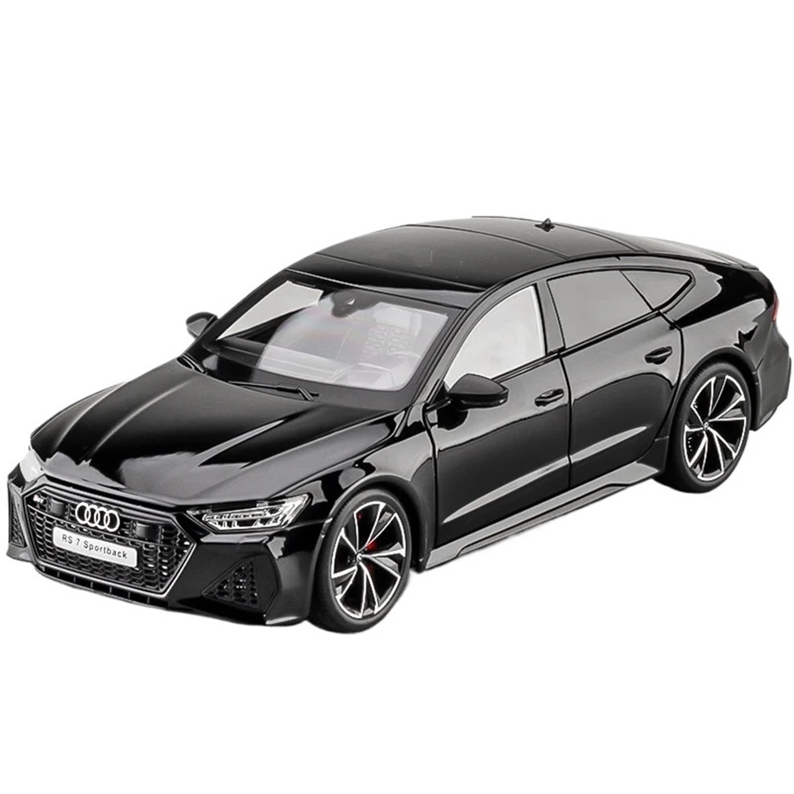 アウディ RS7 1/18 ブラック 1:18 AUDI RS7 Sportback Key Version Diecast Car Model Sound